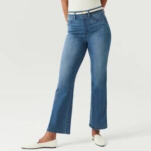 Spanx Indigo Cropped Kick Flare Jeans - Size Small (Like New)